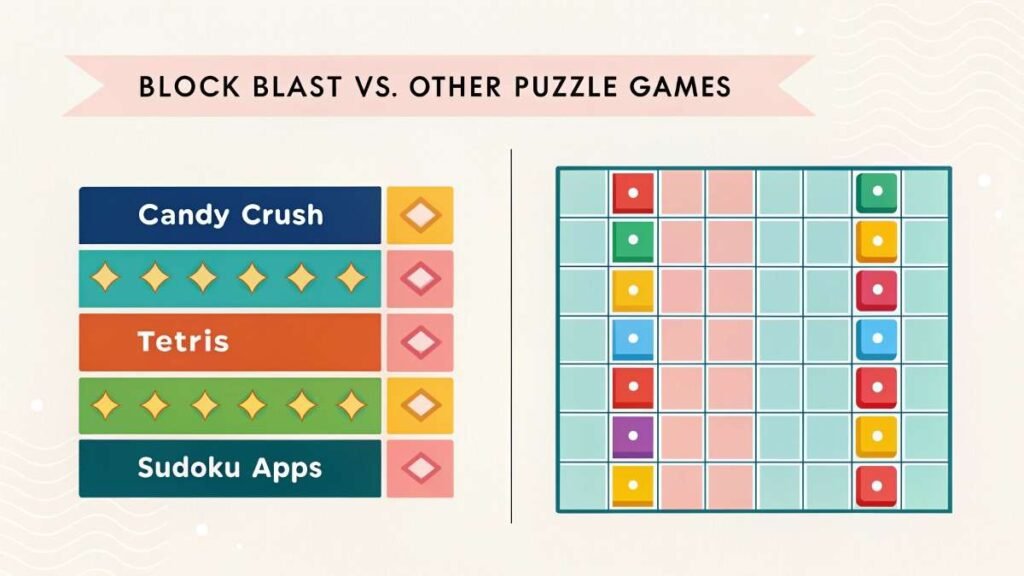 Block Blast vs. Other Puzzle Games